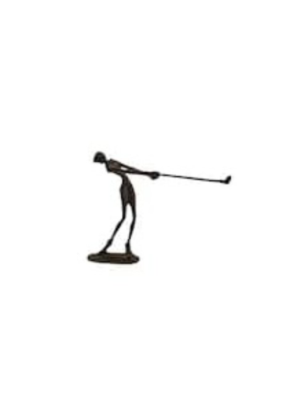 Golfer Figurine Minimalist Metal Sculpture Golf Enthusiast Vintage Decor